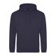 Just Hoods AWJH001 College pamut kapucnis pulóver - Navy Smoke  