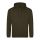 Just Hoods AWJH001 College pamut kapucnis pulóver - Olive Green  