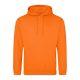 Just Hoods AWJH001 College pamut kapucnis pulóver - Orange Crush  