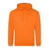 Just Hoods AWJH001 College pamut kapucnis pulóver - Orange Crush  