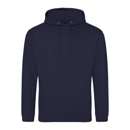 Just Hoods AWJH001 College pamut kapucnis pulóver - Oxford Navy  