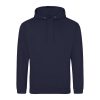 Just Hoods AWJH001 College pamut kapucnis pulóver - Oxford Navy  