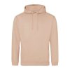 Just Hoods AWJH001 College pamut kapucnis pulóver - Peach Perfect  