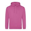 Just Hoods AWJH001 College pamut kapucnis pulóver - Pinky Purple  