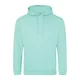 Just Hoods AWJH001 College pamut kapucnis pulóver - Peppermint  