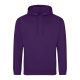 Just Hoods AWJH001 College pamut kapucnis pulóver - Purple  