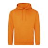 Just Hoods AWJH001 College pamut kapucnis pulóver - Pumpkin Pie  