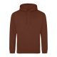 Just Hoods AWJH001 College pamut kapucnis pulóver - Red Rust  