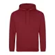 Just Hoods AWJH001 College pamut kapucnis pulóver - Red Hot Chilli  