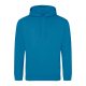Just Hoods AWJH001 College pamut kapucnis pulóver - Sapphire Blue  