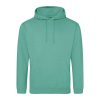 Just Hoods AWJH001 College pamut kapucnis pulóver - Spring Green  