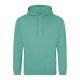 Just Hoods AWJH001 College pamut kapucnis pulóver - Spring Green  