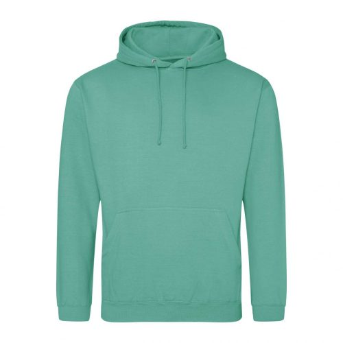Just Hoods AWJH001 College pamut kapucnis pulóver - Spring Green  