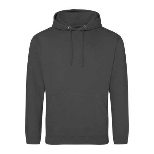 Just Hoods AWJH001 College pamut kapucnis pulóver - Steel Grey  