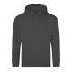 Just Hoods AWJH001 College pamut kapucnis pulóver - Steel Grey  