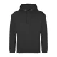Just Hoods AWJH001 College pamut kapucnis pulóver - Storm Grey  