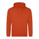 Just Hoods AWJH001 College pamut kapucnis pulóver - Sunset Orange  