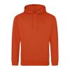 Just Hoods AWJH001 College pamut kapucnis pulóver - Sunset Orange  