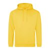 Just Hoods AWJH001 College pamut kapucnis pulóver - Sun Yellow  