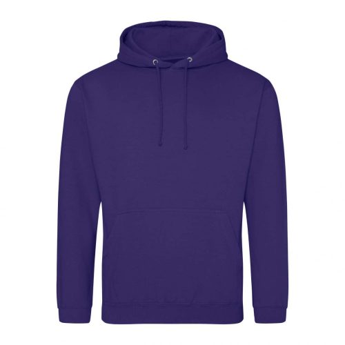 Just Hoods AWJH001 College pamut kapucnis pulóver - Ultra Violet  