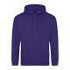 Just Hoods AWJH001 College pamut kapucnis pulóver - Ultra Violet  