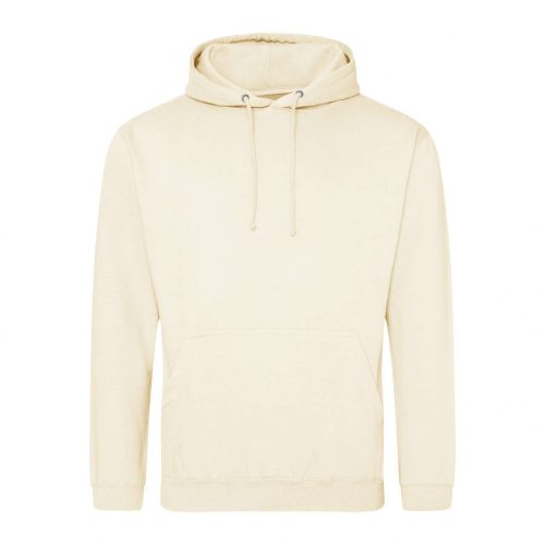 Just Hoods AWJH001 College pamut kapucnis pulóver - Vanilla Milkshake  