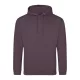 Just Hoods AWJH001 College pamut kapucnis pulóver - Wild Mulberry