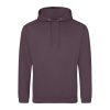 Just Hoods AWJH001 College pamut kapucnis pulóver - Wild Mulberry