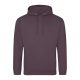 Just Hoods AWJH001 College pamut kapucnis pulóver - Wild Mulberry