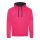 Just Hoods AWJH003 Varsity pamut kapucnis pulóver - Hot Pink/French Navy