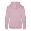 Just Hoods AWJH003J Varsity gyerek pamut kapucnis pulóver - Baby Pink/Arctic White
