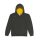 Just Hoods AWJH003J Varsity gyerek pamut kapucnis pulóver - Forest Green/Gold
