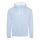 Just Hoods AWJH003 Varsity pamut kapucnis pulóver - Sky Blue/Arctic White