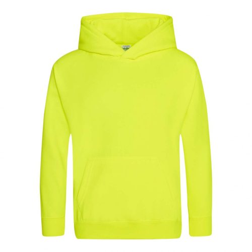 Just Hoods AWJH004J Electric gyerek kapucnis pulóver - Electric Yellow