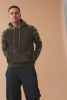 Just Hoods AWJH009 Baseball pamut kapucnis pulóver - Solid Black/Black Camo