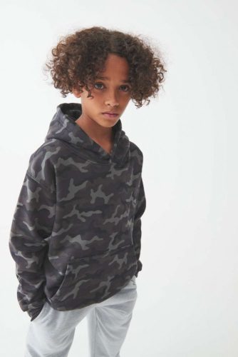 Just Hoods AWJH014J KIDS CAMO HOODIE XL