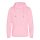 Just Hoods AWJH021 pamut keresztpántos nyakú kapucnis pulóver - Baby Pink