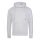Just Hoods AWJH021 pamut keresztpántos nyakú kapucnis pulóver - Heather Grey