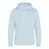 Just Hoods AWJH021 pamut keresztpántos nyakú kapucnis pulóver - Sky Blue