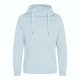 Just Hoods AWJH021 pamut keresztpántos nyakú kapucnis pulóver - Sky Blue