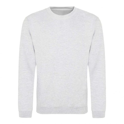 Just Hoods AWJH030 Awdis uniszex pamut környakú pulóver - Ash