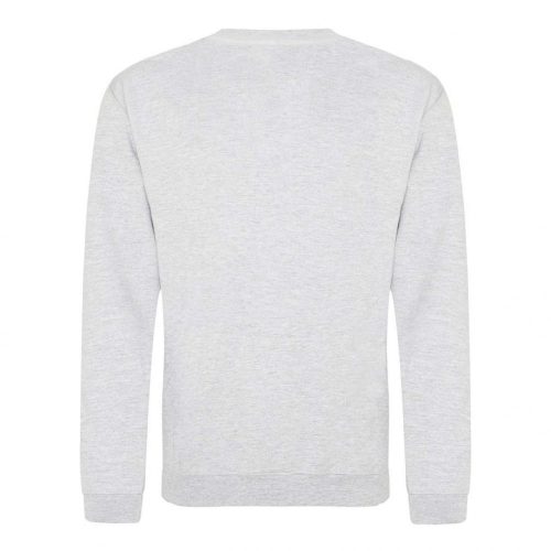 Just Hoods AWJH030 Awdis uniszex pamut környakú pulóver - Ash