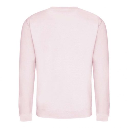 Just Hoods AWJH030 Awdis uniszex pamut környakú pulóver - Baby Pink
