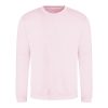 Just Hoods AWJH030 Awdis uniszex pamut környakú pulóver - Baby Pink