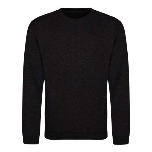 Just Hoods AWJH030 Awdis uniszex pamut környakú pulóver - Black Smoke