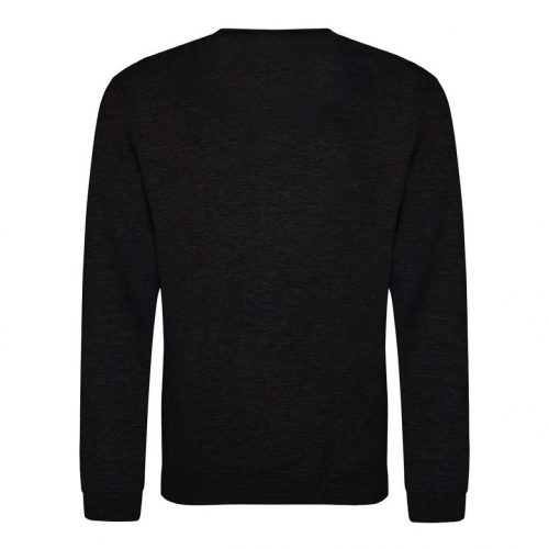 Just Hoods AWJH030 Awdis uniszex pamut környakú pulóver - Black Smoke