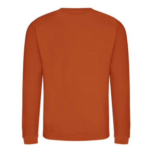 Just Hoods AWJH030 Awdis uniszex pamut környakú pulóver - Burnt Orange