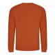 Just Hoods AWJH030 Awdis uniszex pamut környakú pulóver - Burnt Orange