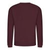 Just Hoods AWJH030 Awdis uniszex pamut környakú pulóver - Burgundy