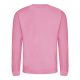 Just Hoods AWJH030 Awdis uniszex pamut környakú pulóver - Candyfloss Pink